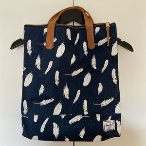 Hershel Feather Clutch